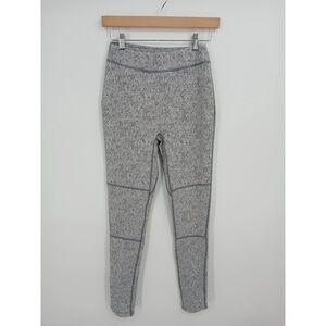 GYMSHARK Compression Fit Fleur Texture Leggings Charcoal Marl Grey Size M